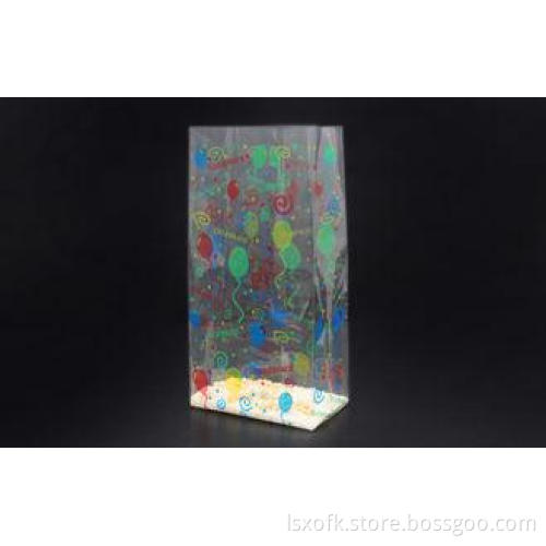 Custom Printed Small Block Bottom Bags , Square Bottom Bag